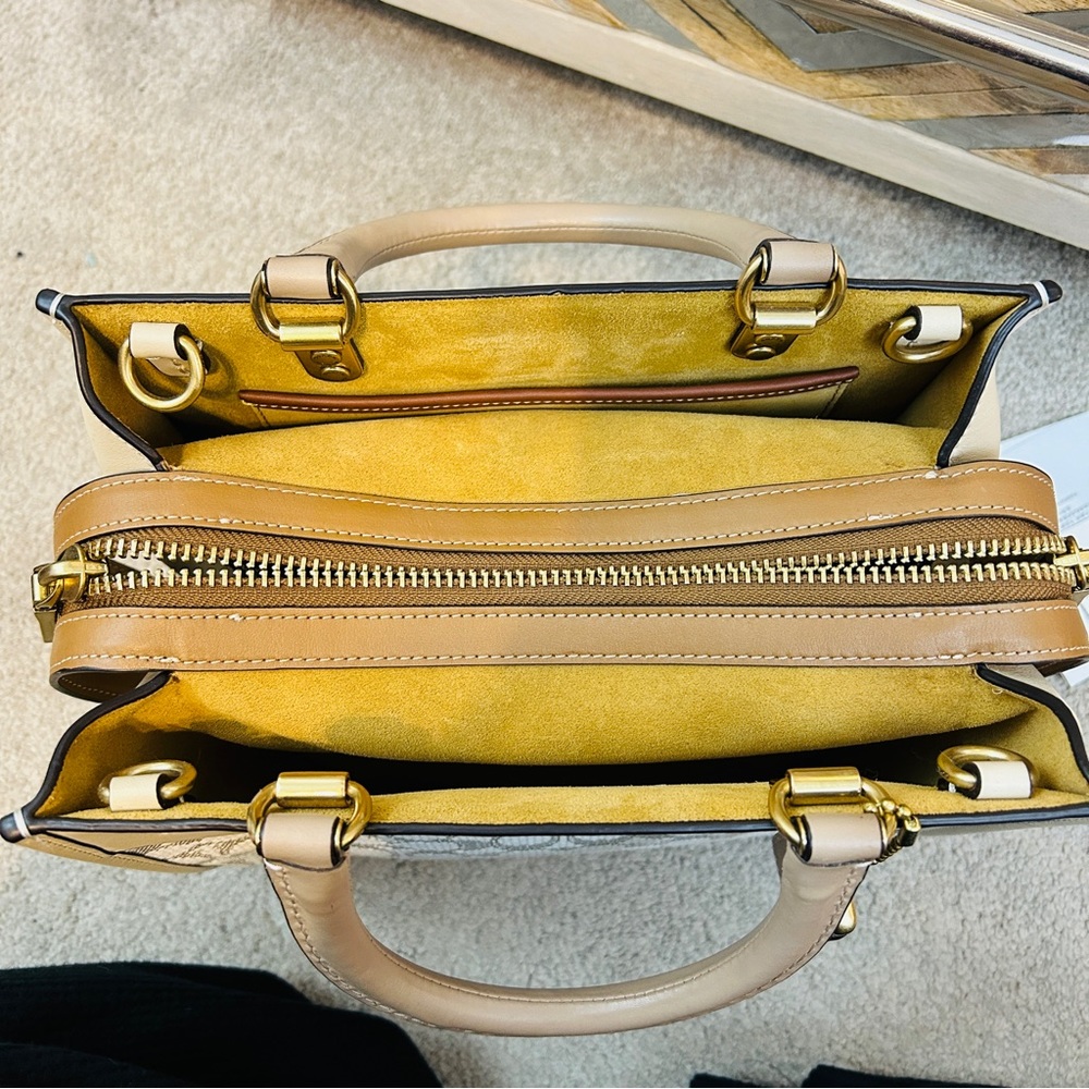Coach Signature Jacquard Rogue 25 in Chalk/Ivory, NWT! - Picture 9 of 16